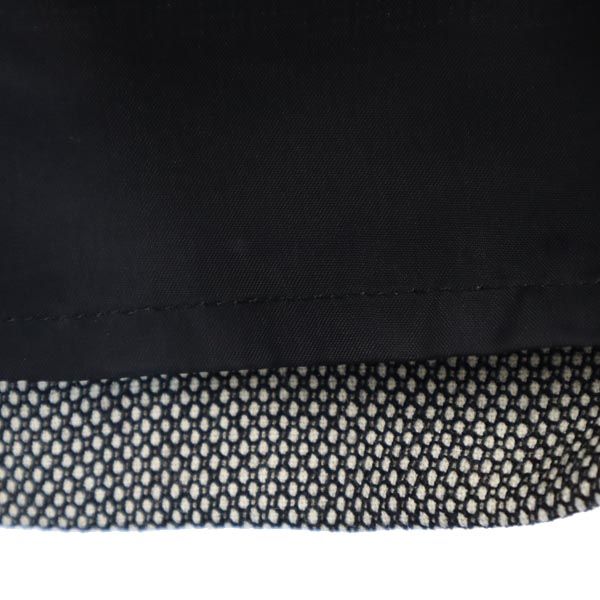 SHIPS シップス ウール 日本製 スカートスーツ 上下 セットアップ 36 ブラック系 ノーカラージャケット レディース