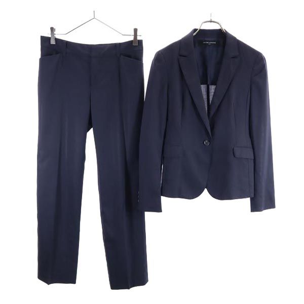 UNITED ARROWS ユナイテッドアローズ パンツスーツ 上下 セットアップ 36 紺 テーラードジャケット レディース