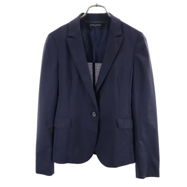 UNITED ARROWS ユナイテッドアローズ パンツスーツ 上下 セットアップ 36 紺 テーラードジャケット レディース