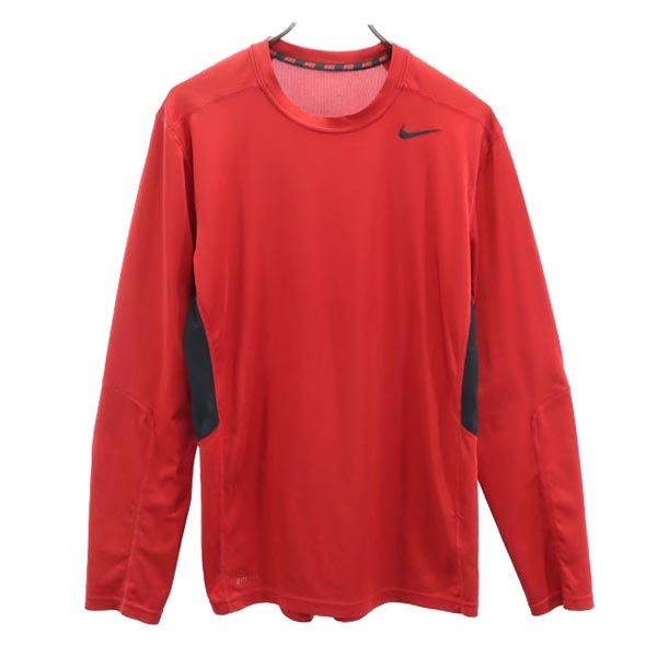 ナイキ 長袖 トレーニングウェア M レッド系 NIKE Tシャツ メンズ