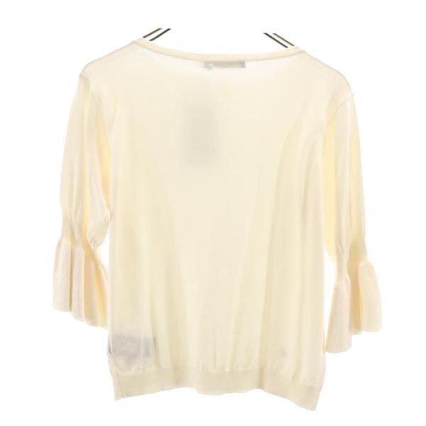 LAUREN RALPH LAUREN ローレンラルフローレン 7分袖 セーター S アイボリー ニット レディース