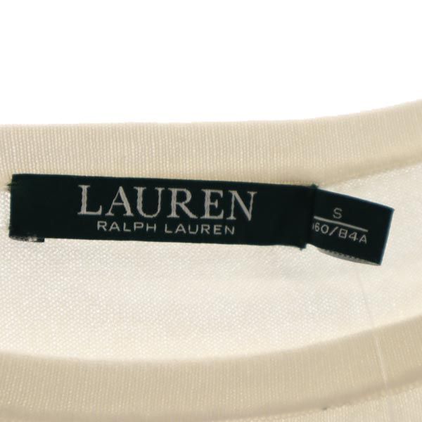 LAUREN RALPH LAUREN ローレンラルフローレン 7分袖 セーター S アイボリー ニット レディース