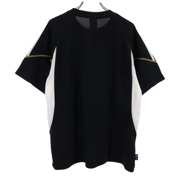 アディダス ロゴ トレーニング 半袖 ウェア M ブラック系 adidas 3ライン Tシャツ メンズ