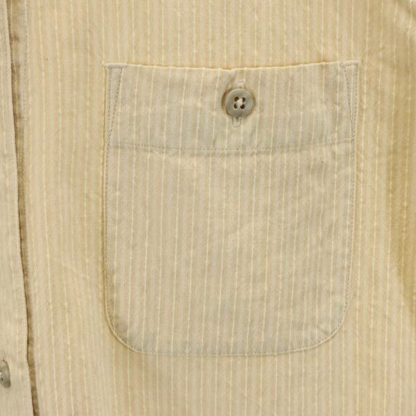 ノースフェイス NTW-4421 ストライプ柄 半袖 シャツ M ベージュ系 THE NORTH FACE アウトドア レディース