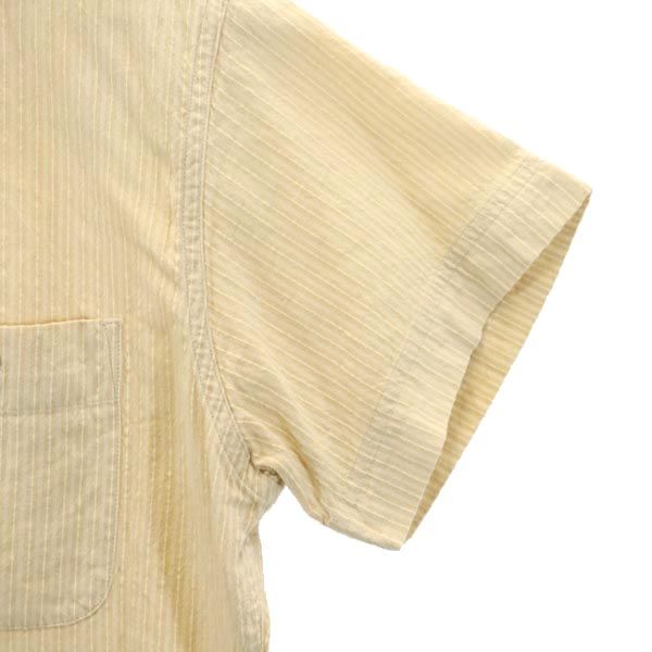 ノースフェイス NTW-4421 ストライプ柄 半袖 シャツ M ベージュ系 THE NORTH FACE アウトドア レディース