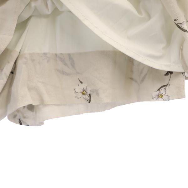 スナイデル 花柄 ノースリーブ スプリングフラワーコットン カットソー 上下 セットアップ F グレー系 SNIDEL スカート レディース