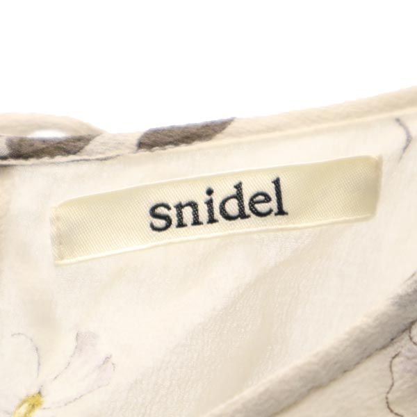 スナイデル 花柄 ノースリーブ スプリングフラワーコットン カットソー 上下 セットアップ F グレー系 SNIDEL スカート レディース