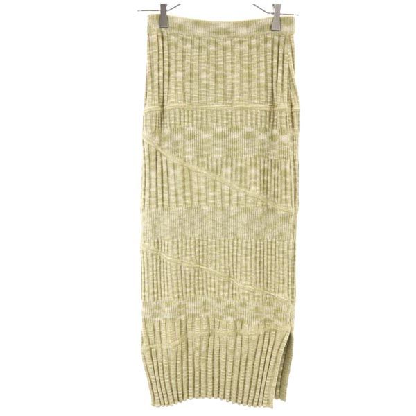 SNIDEL スナイデル ノースリーブ ニット 上下 セットアップ F カーキ ニットスカート レディース