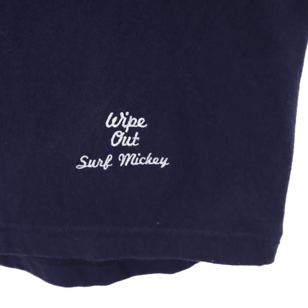 SURF MICKEY ミッキーマウス 半袖 Tシャツ M ネイビー系 SURF MICKEY メンズ