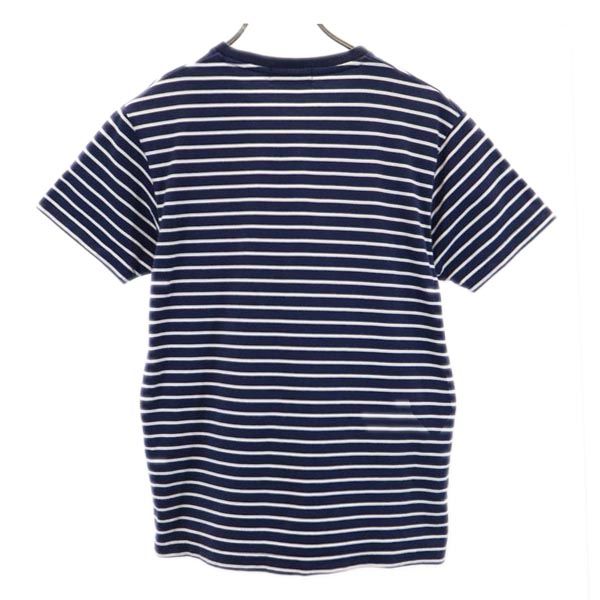 ポロバイラルフローレン ボーダー 半袖 Tシャツ M ネイビー系 Polo by Ralph Lauren レディース
