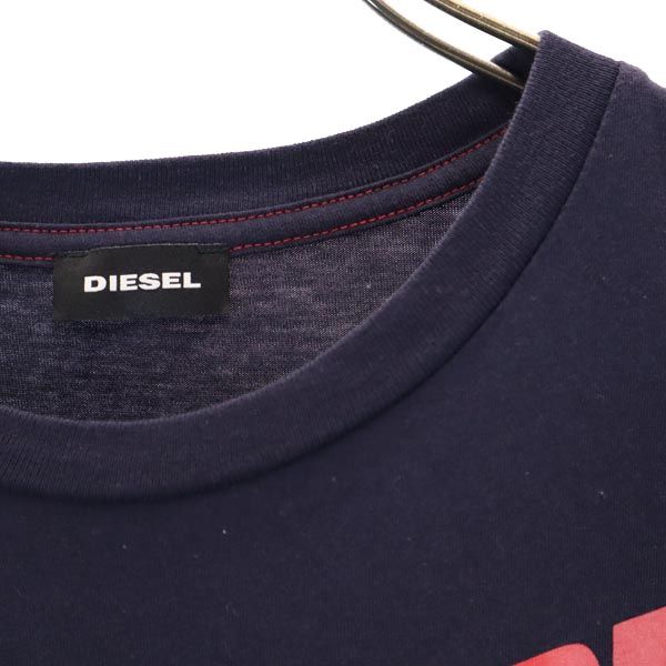ディーゼル 半袖 Tシャツ ネイビー DIESEL メンズ