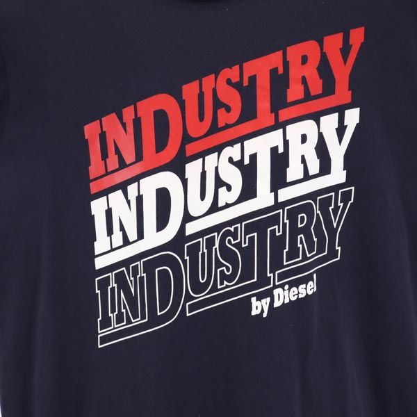 ディーゼル 半袖 Tシャツ ネイビー DIESEL メンズ