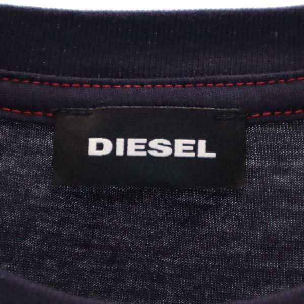 ディーゼル 半袖 Tシャツ ネイビー DIESEL メンズ