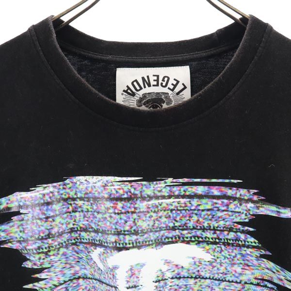 レジェンダ 半袖 クルーネック Tシャツ M ブラック LEGENDA メンズ