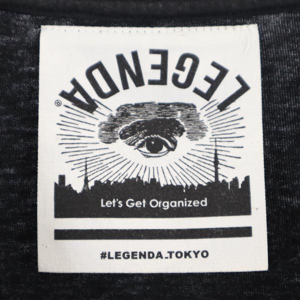 レジェンダ 半袖 クルーネック Tシャツ M ブラック LEGENDA メンズ