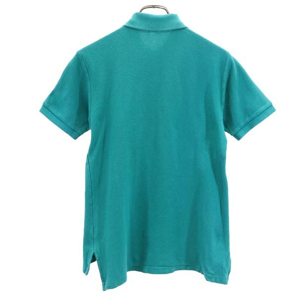 ポロバイラルフローレン 半袖 ポロシャツ M ターコイズ系 Polo by Ralph Lauren 鹿の子 メンズ