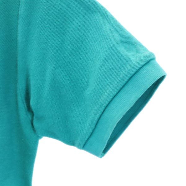 ポロバイラルフローレン 半袖 ポロシャツ M ターコイズ系 Polo by Ralph Lauren 鹿の子 メンズ