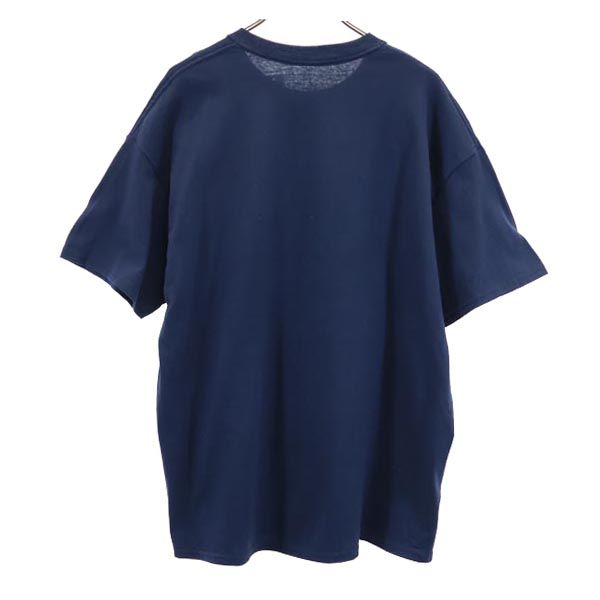 未使用 ディズニー ミッキーマウス プリント 半袖 Tシャツ XL ネイビー Disney メンズ