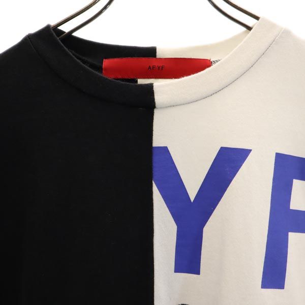 エーエフワイエフ プリント 半袖 Tシャツ FREE 白×黒 AFYF メンズ