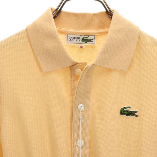 未使用 LACOSTE ラコステ ノースリーブ ワンピース 40 オレンジ系 レディース