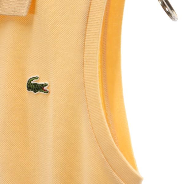 未使用 LACOSTE ラコステ ノースリーブ ワンピース 40 オレンジ系 レディース