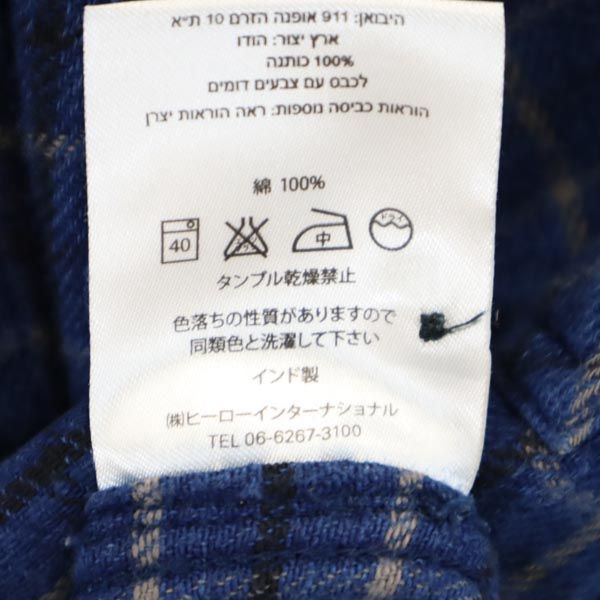 ヌーディジーンズ 長袖 オーガニックコットン シャツ XS ブルー系 Nudie Jeans co メンズ