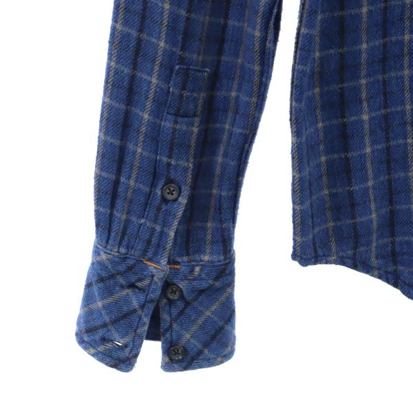 ヌーディジーンズ 長袖 オーガニックコットン シャツ XS ブルー系 Nudie Jeans co メンズ
