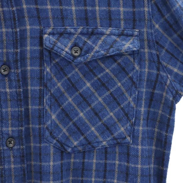 ヌーディジーンズ 長袖 オーガニックコットン シャツ XS ブルー系 Nudie Jeans co メンズ