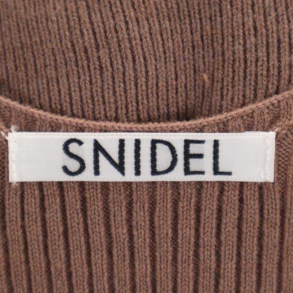 SNIDEL スナイデル 長袖 リブニット カットソー 上下 セットアップ F ピンク系 ニットスカート レディース