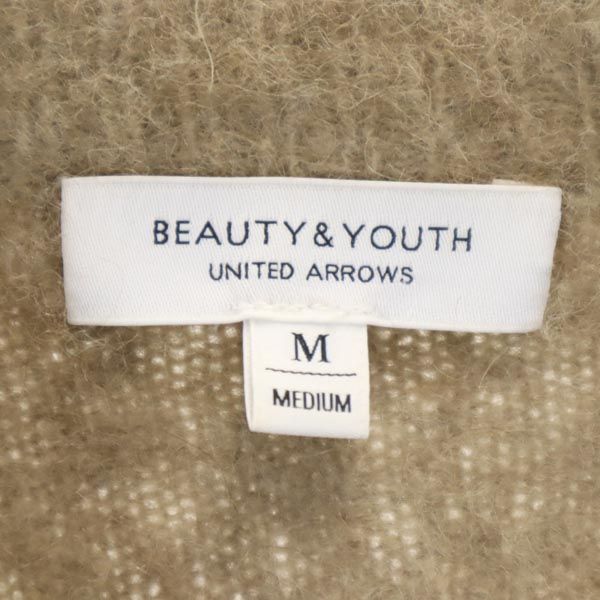 ビューティーアンドユースユナイテッドアローズ 長袖 ニット M ベージュ ROKU BEAUTY&YOUTH UNITED ARROWS セーター メンズ