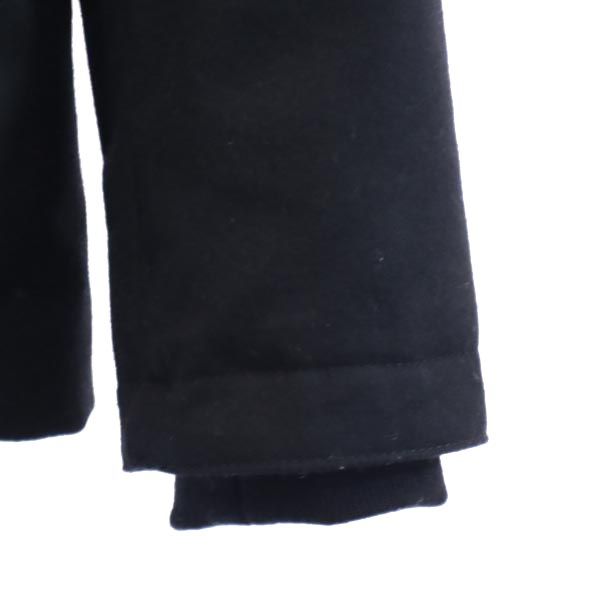 未使用 STUDIOUS ステュディオス 日本製 長袖 ウールフーデッド ダウンジャケット ブラック系 メンズ