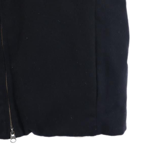 未使用 STUDIOUS ステュディオス 日本製 長袖 ウールフーデッド ダウンジャケット ブラック系 メンズ