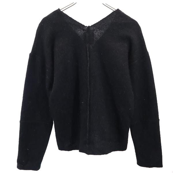 SOU・SOU ソウソウ 日本製 ウールブレンド 長袖 Vネック セーター SS ブラック系 ニット レディース