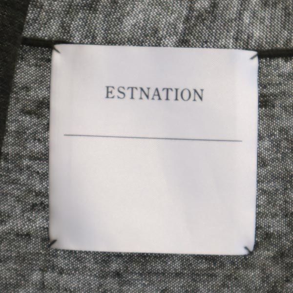 エストネーション リネン ウールブレンド 長袖 カーディガン S ブラウン系 ESTNATION メンズ