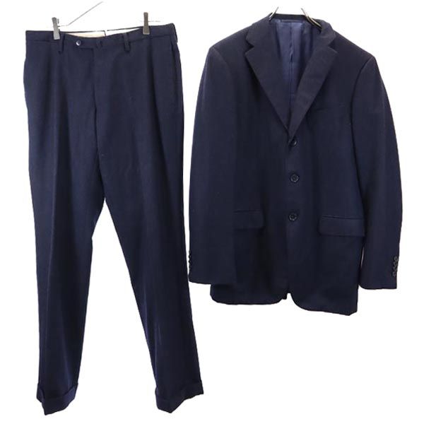 SOVEREIGN UNITED ARROWS ソブリン ユナイテッドアローズ ウール スーツ 上下 セットアップ 48 ネイビー メンズ