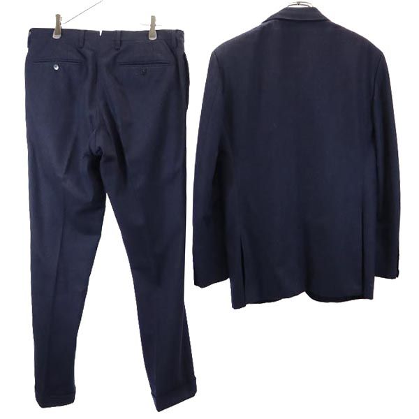 SOVEREIGN UNITED ARROWS ソブリン ユナイテッドアローズ ウール スーツ 上下 セットアップ 48 ネイビー メンズ
