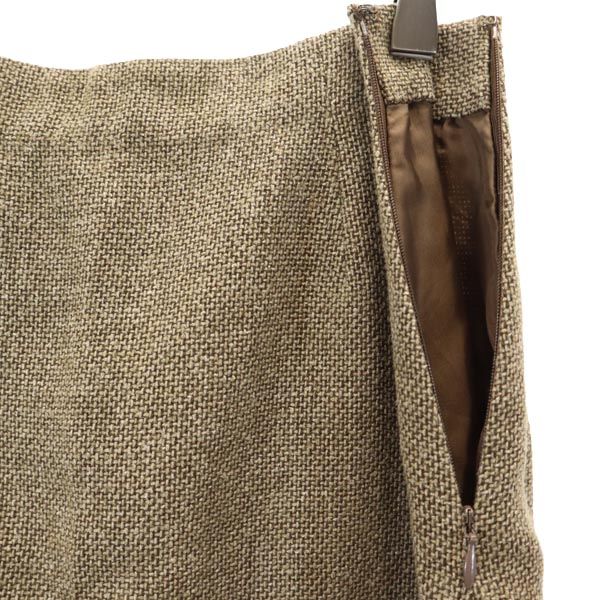 RALPH LAUREN ラルフローレン インパクト21 パープルレーベル スカートスーツ 上下 セットアップ 9 ブラウン系 レディース