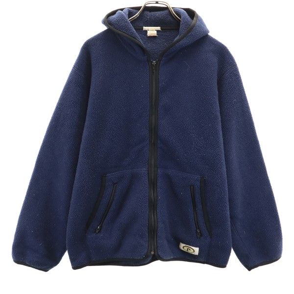 バートピューリッツァー 90s USA製 オールド フリースジャケット L ネイビー BERT PULITZER ボア メンズ