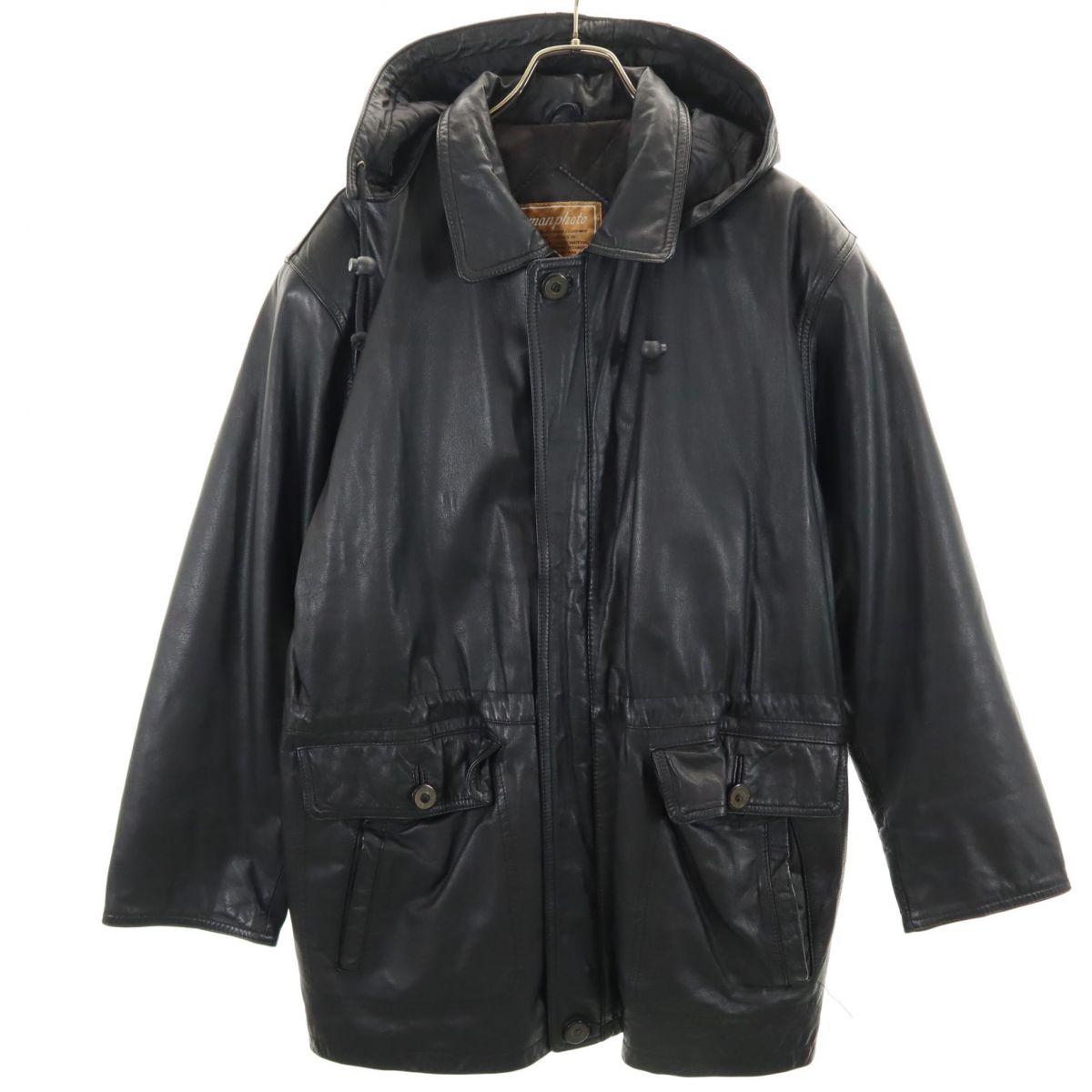 MANPHOTO マンフォト レザージャケット M ブラック メンズ