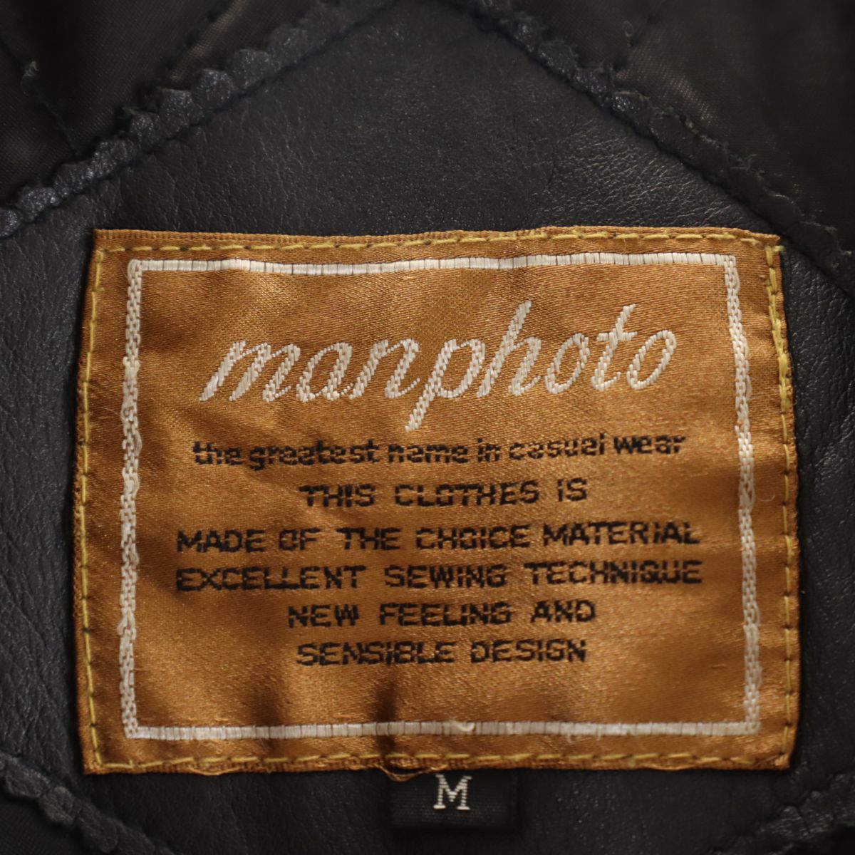 MANPHOTO マンフォト レザージャケット M ブラック メンズ