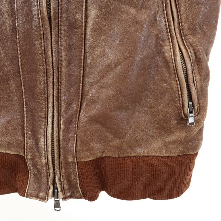Retro Grade レトログレード 牛革 レザージャケット S ブラウン メンズ