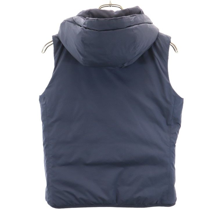 LACOSTE ラコステ リバーシブル ウールブレンド ダウンベスト 36 ネイビー メンズ