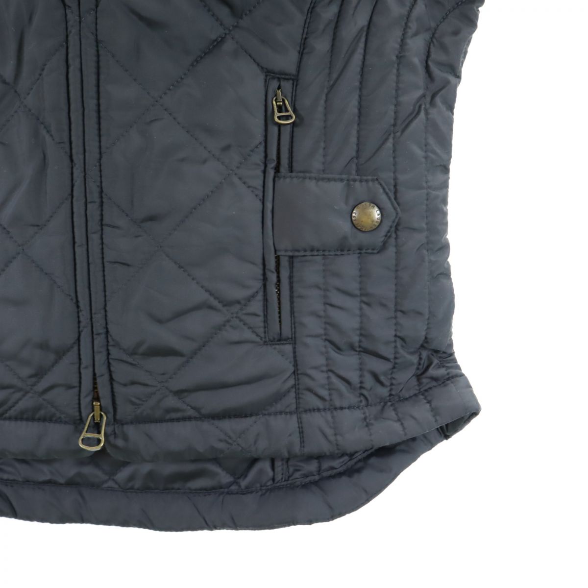 未使用 RALPH LAUREN ラルフローレン キルティング ベスト 7 ブラック レディース