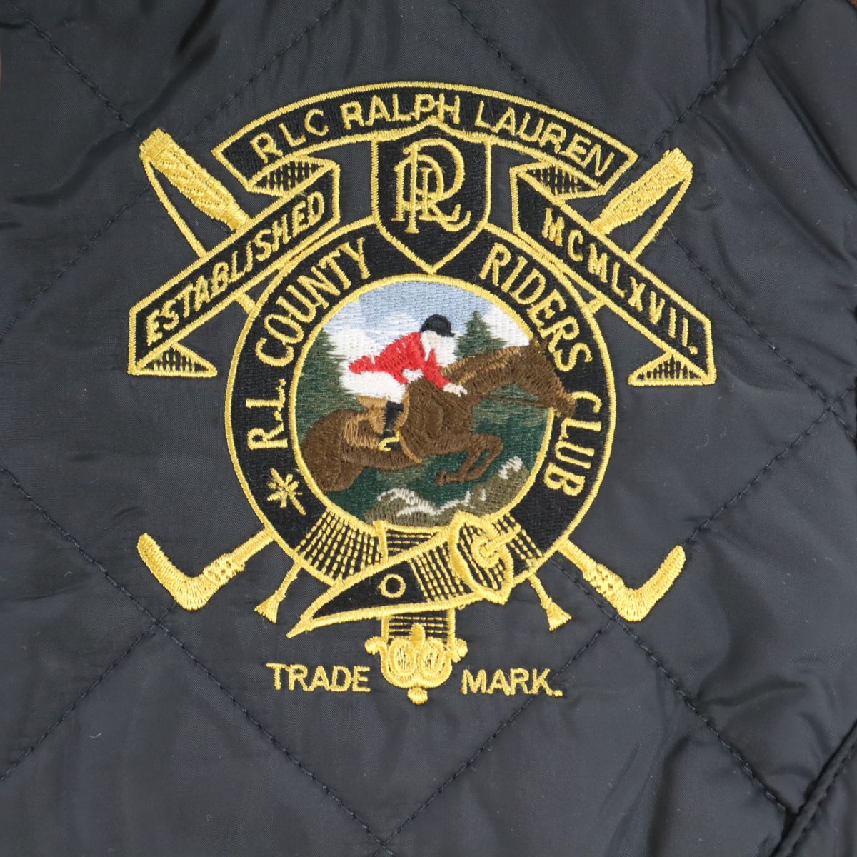 未使用 RALPH LAUREN ラルフローレン キルティング ベスト 7 ブラック レディース