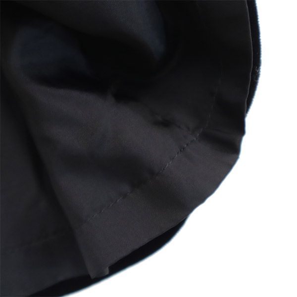 I.S.sunao kuwahara アイエススナオクワハラ 日本製 ベロア調 スカートスーツ 上下 セットアップ M/S ブラック レディース