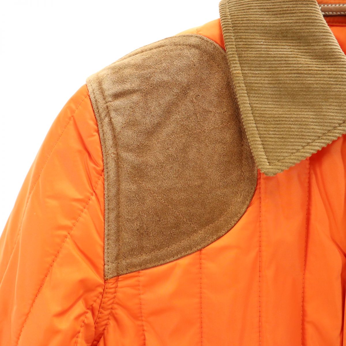 未使用 RALPH LAUREN ラルフローレン キルティングジャケット 7 オレンジ タグ付き レディース