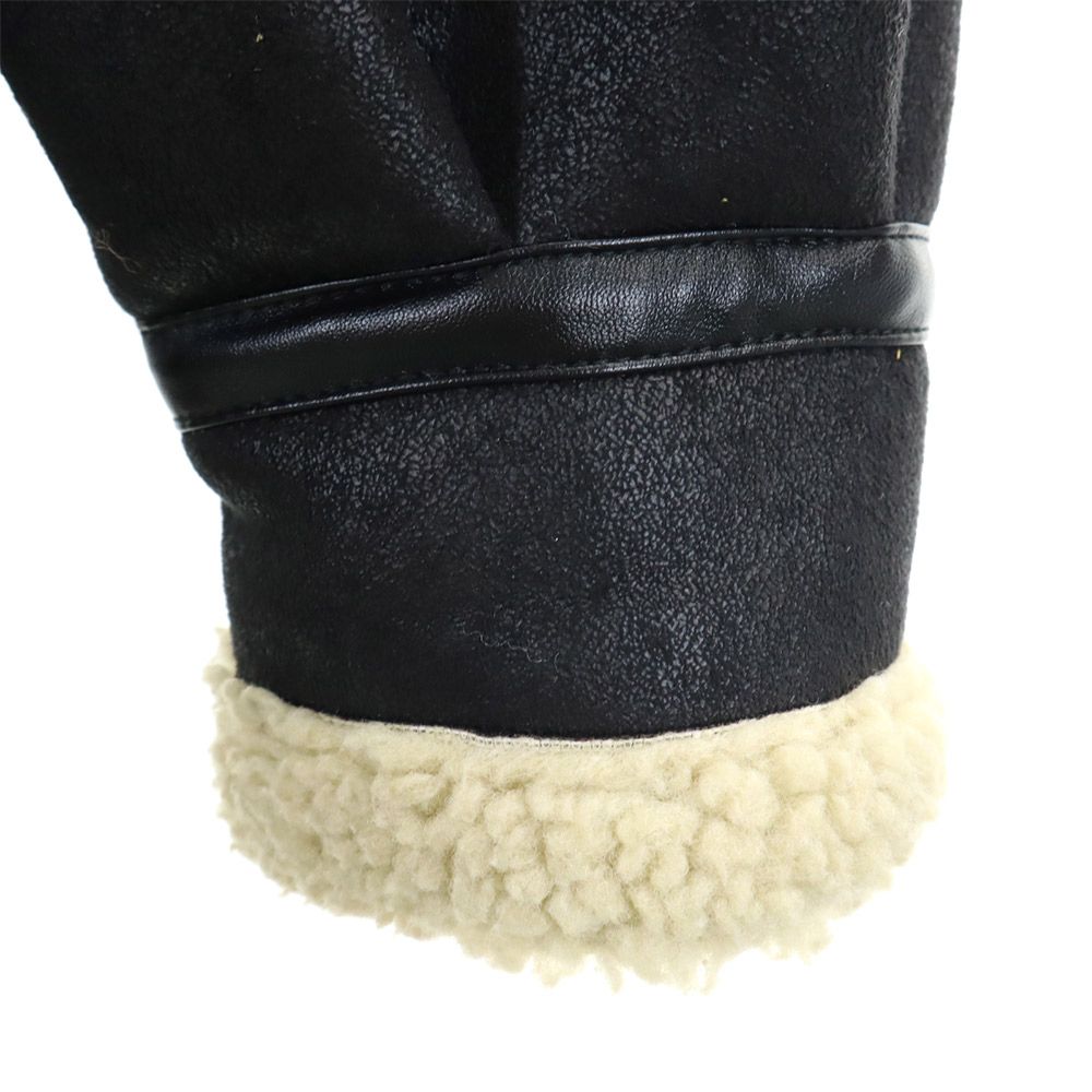 ALPHA INDUSTRIES INC アルファインダストリーズ B3 フェイク ムートンジャケット XL ブラック ボア メンズ