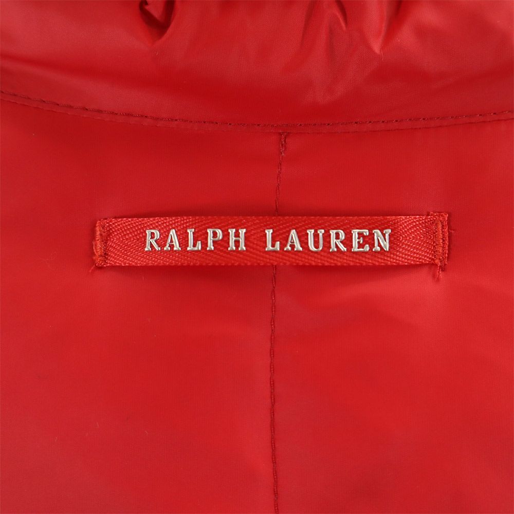 ラルフローレン ダウンジャケット XS レッド RALPH LAUREN フード メンズ