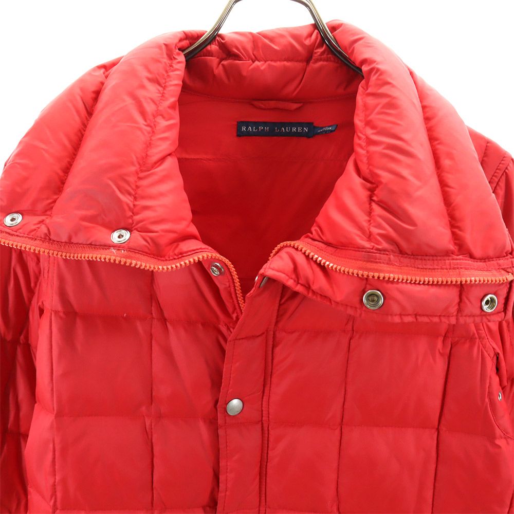 ラルフローレン ダウンジャケット XS レッド RALPH LAUREN フード メンズ