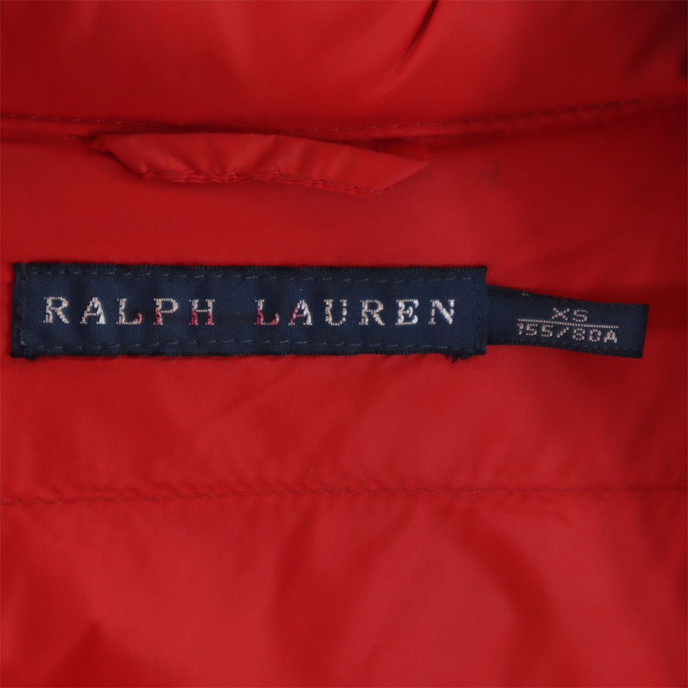 ラルフローレン ダウンジャケット XS レッド RALPH LAUREN フード メンズ